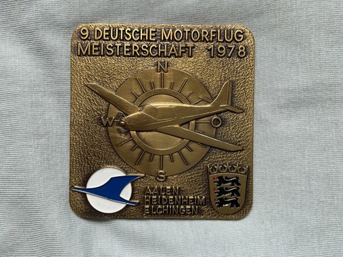 Alte motorflug plakette - alte,