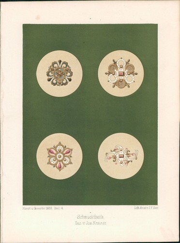 Lithographie schmucktheile - lithographie, :