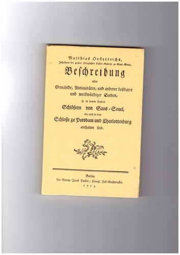 Beschreibung aller gemählde - beschreibung,
