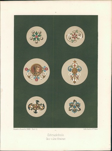 Lithographie schmucktheile - lithographie,